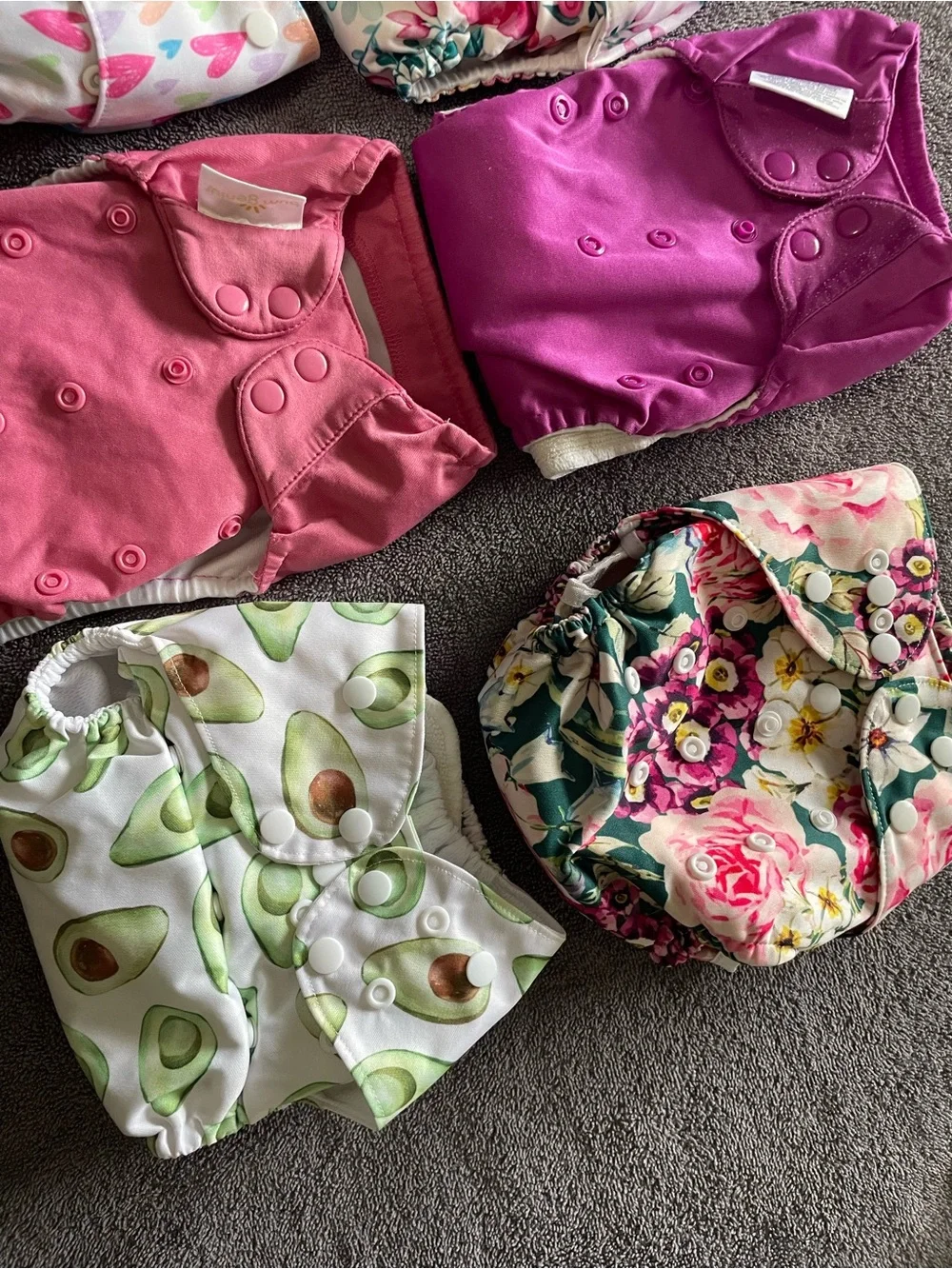 Reusable Cloth Diaper - Pink & Magenta Set